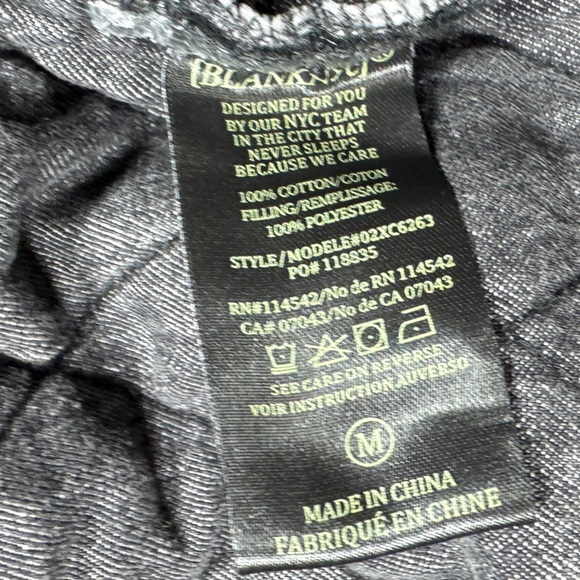 NWOT Blank NYC Quilted Acid Wash Faded Black Button Front Chore Coat Jacket M - Picture 14 of 14